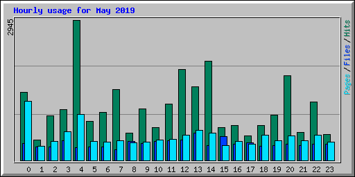 Hourly usage for May 2019