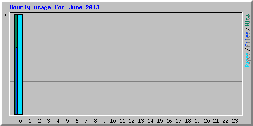 Hourly usage for June 2013