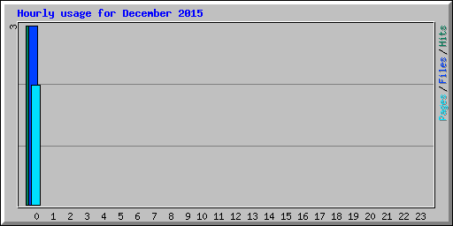 Hourly usage for December 2015