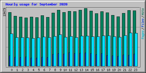 Hourly usage for September 2020