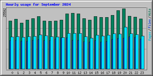 Hourly usage for September 2024